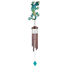 Metal & Glass Gecko Wind Chime