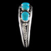 Native American Bracelet with 5 Turquoise Stones