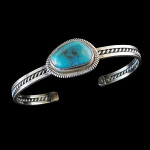 Navajo Green & Blue Turquoise Bracelet