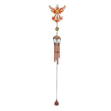 Orange Glass & Copper Angel Wind Chime