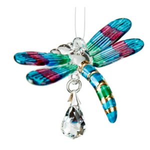 Pastel Fantasy Glass Dragonfly
