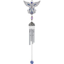 Pewter Blue Angel Wind Chime