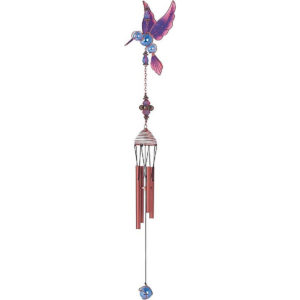 Purple Hummingbird Wind Chime