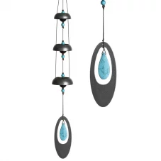 Woodstock Turquoise Temple Bells Wind Chime
