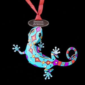 3D Desert Gecko Brass Ornament