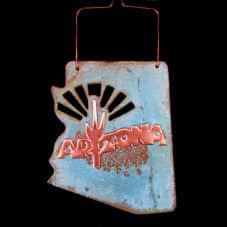 Copper Patina AZ State Ornament