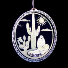 Saguaro Brass Ornament