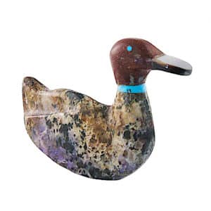 Authentic Zuni Duck Fetish Carving