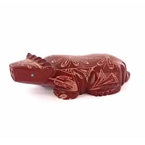 Carved Pipestone Zuni Horned Lizard