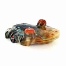 Inlaid Picasso Marble Frog a