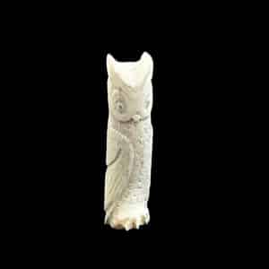 Laate Bone Owl Fetish Carving