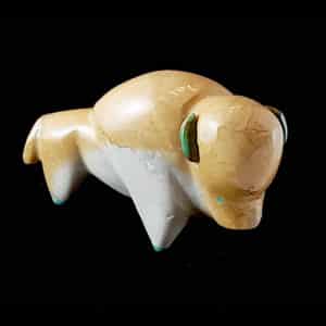 Leekya Zuni Bison Fetish Carving