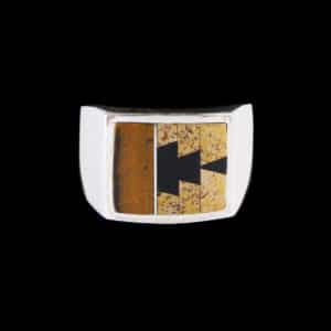 Navajo Large Multi-Stone Inlaid Ring
