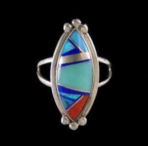 Navajo Multi-Stone Inlaid Ring