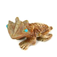 IAC-FET-204 Zuni Picasso Marble Horned Lizard Fetish