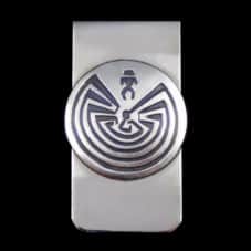 Native American Man in the Maze Money Clip