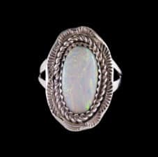 Navajo Opal & Silver Ring