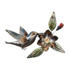 Metallic-Hummingbird-Wall-Decor