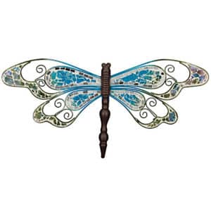 Mosaic-Dragonfly-Wall-Decor-23-inch-Blue