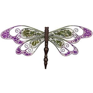 Mosaic-Dragonfly-Wall-Decor-23-inch-Green