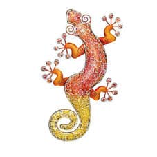 Mosaic-Gecko-Wall-Decor-20-inch-Copper