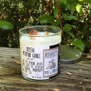 Orange & Lemongrass Prosperity Crystal Intention Candle