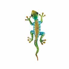 Regal Gecko Wall Decor 11" - Rainbow Green