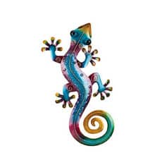 Regal Gecko Wall Decor 19" - Rainbow Purple