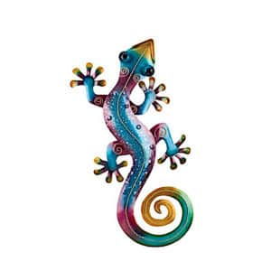 Regal Gecko Wall Decor 19" - Rainbow Purple