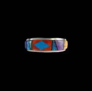 Navajo Multi-Stone Inlaid Ring