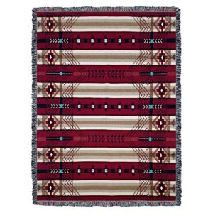 Antelope Ridge Flag Throw Blanket