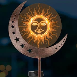 Illusion-Solar-Garden-Stake-Sun-&-Moon