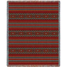 Saddleblanket Red Decorative Throw Blanket