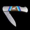 Howling Wolf Inlaid Pocket Knife - Image 3