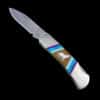 Howling Wolf Inlaid Pocket Knife - Image 2