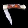 Running Stallion Inlaid Wood Knife - Image 3