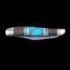 Turquoise Inlaid Knife with Mother of Pearl Bands - Image 4