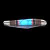 Turquoise and Onyx Inlaid Pocket Knife - Image 5