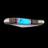 Turquoise and Onyx Inlaid Pocket Knife - Image 4