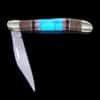 Turquoise and Onyx Inlaid Pocket Knife - Image 3