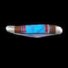 Wood & Turquoise Inlay Pocket Knife - Image 4