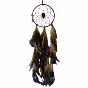 6" Dreamcatcher w Arrowhead and Feathers