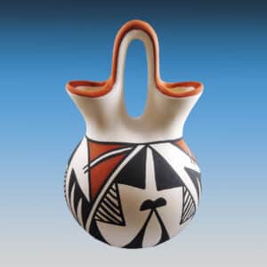 Acoma Pueblo Genuine Native American Wedding Vase