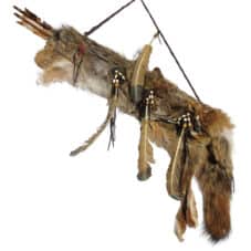 Native American Authentic Coyote Fur & Leather Quiver