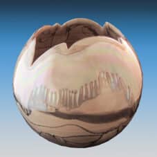 Bruce Fairman Desert Sands Crack Lip Pottery Vase