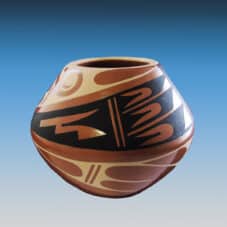 Hand-crafted Authentic Jemez Pueblo Pottery Vase