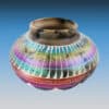Southwest Navajo Horsehair Etched Pottery Vase