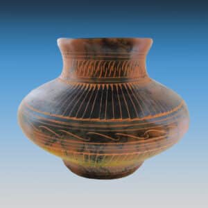Navajo Horsehair Red Clay Pottery by Monty Lee