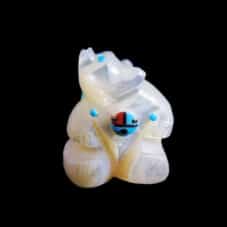 Authentic Laate Zuni Bear Fetish with Sunface