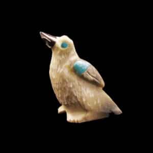 Authentic Freddie Leekya Zuni Bird Fetish Sculpture
